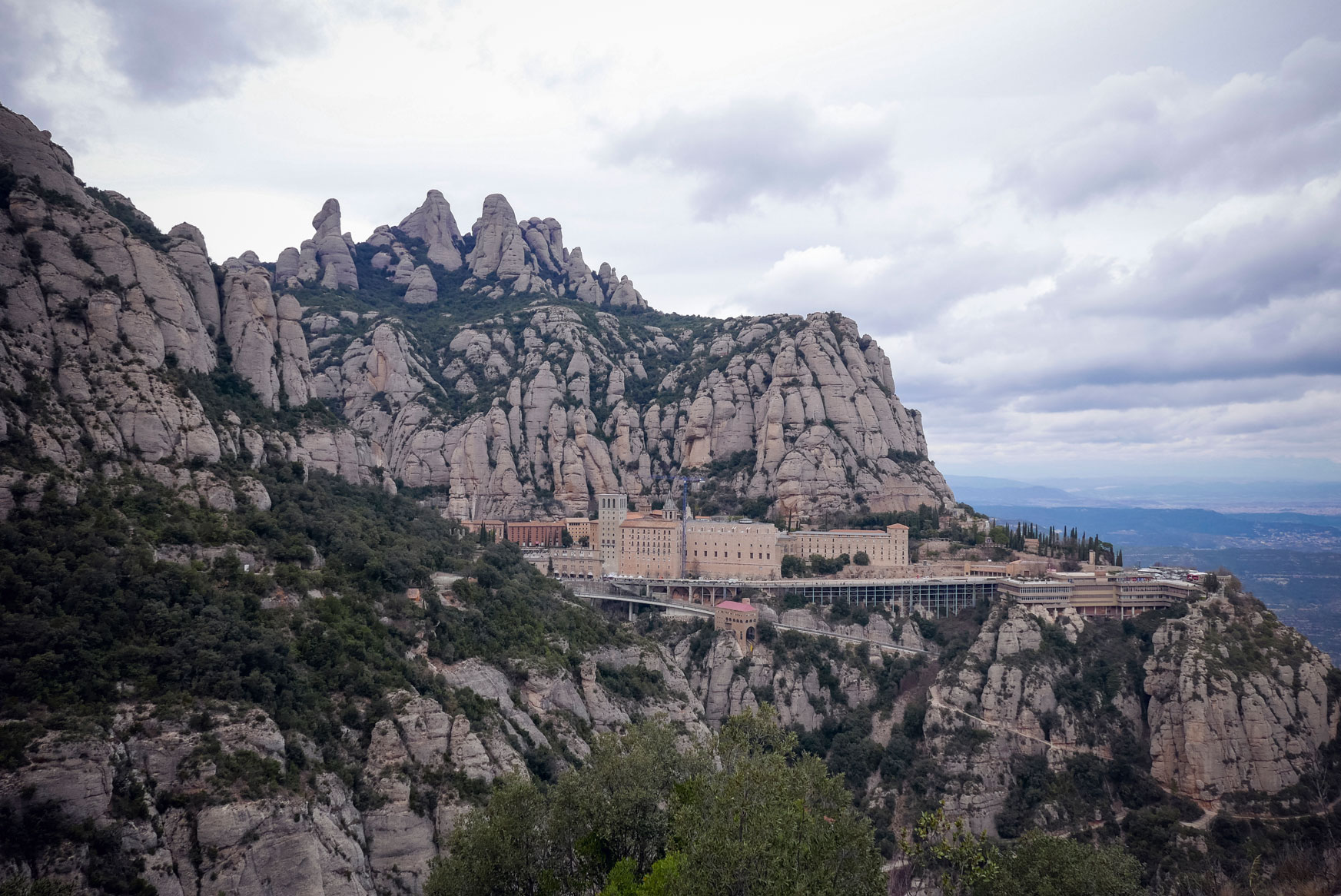 Spain Barcelona Montserrat Monastery sant miguel cross trekking13